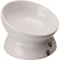 Trixie Ceramic Bowl Raised White Керамическая миска для кошек 150 мл (24798)